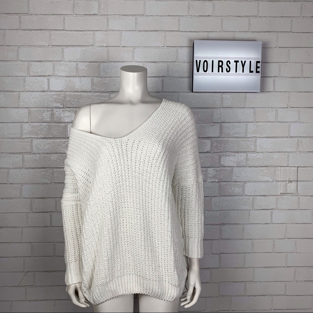 COZY DROP SHOULDER OVERSIZED SWEATER - Picture 4 of 8